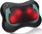 Zyllion Shiatsu Back and Neck Massager - 3D Kneading Deep Tissue Massage Pillow with Heat for Muscle Pain Relief, Chairs and Cars - Black (ZMA-13-BK)
