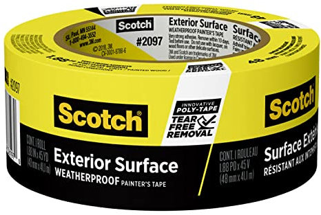 Scotch Exterior Surface Painter's Tape, 1.88 inches x 45 yards, 2097, 1 roll