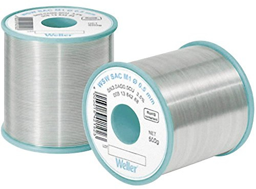 Weller WSW SC L0 (T0051387999) Lead Free Solder Wire, Ø 0.8mm, Alloy Sn99.3Cu0.7, Flux Content 3.5%, 500g