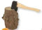 Unbekannt Miniatur Modell Zubehör Hackstock mit Axt 3,5x5cm