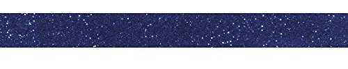 Rayher Ruban adhésif pailleté, bleu-roi, 1 rouleau, L.5m, l.15mm, scintillant, arts créatifs, décorations, cartes, scrapbooking, Noël, Nouvel An-59925376