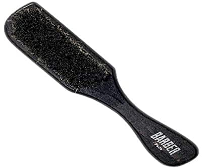 BARBER MARMARA Fade Brush S - Bartbürste - Bartpflegebürste - Reinigungsbürste für den Mann - Ideal zum Entfernen von geschnittenem Haar - Friseur & Barbier Bedarf - Holz Styling Bürste schwarz