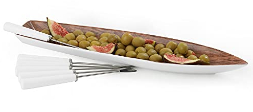 Villeroy & Boch Wood Dekor - Cuenco para aceitunas (porcelana, 38 cm, 7 piezas)