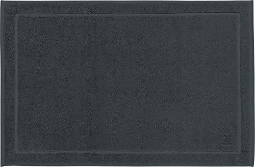 Erwin Müller Duschvorlage, Badematte Heidenheim - extra schwer, enorm saugstark, waschbar, trocknergeeignet - anthrazit Größe 50x80 cm