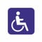 tradercat Auto Aufkleber Rollstuhlfahrer Behindert Rollstuhl 10x10cm (2 Stück) Sticker für alle Oberflächen - Fenster, Seitenspiegel, Heckscheibe, Motorhaube, Fahrzeug – Digitaldruck