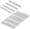 18 Gauge Brad Nails 8 Sizes (2,1-3/4,1-1/2,1-1/4,1,3/4,5/8,2/5) Galvanized 18 GA Nail Gun Nails Assorted and Small Finishing Nails for Pneumatic, Electric Brad Nailer (1600)