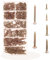 350 Stück selbstschneidende Holzschrauben, selbstbohrende Schrauben, Kreuzschlitz-Trockenbauschrauben, Flachkopfschrauben für Holz für Türscharniere, Reparaturen, DIY-Projekt-M3/M4