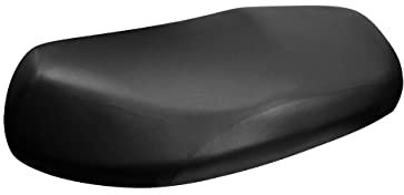 LIHAO Funda para Asiento Moto Impermeable, Funda de Almohadilla de Cuero para Asiento, para Motocicleta, Protección de Sol, Anti Polvo, XL, Negro