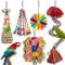 Juguetes para Pájaros - Percha de Cuerda Con Campana, Coloridos para Masticar, Forraje, Periquitos, Columpio, Escalada, Colgantes de Pie - Accesorios para Jaula
