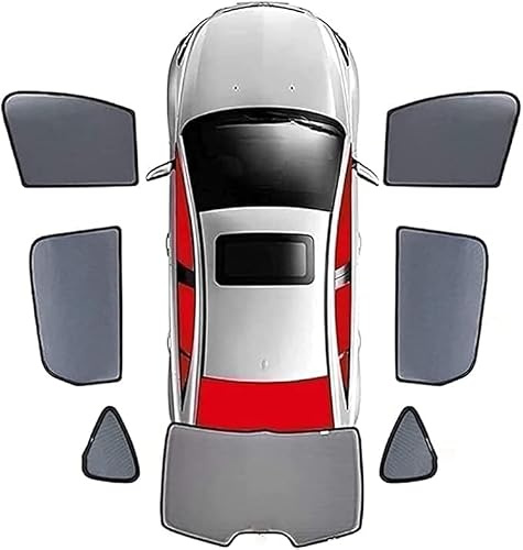 Pare Soleil Voiture pour Audi New Q7 2016-2023, Avant Et ArrièRe Vitres latérales Pare-Soleils Privée Protège Couverture,E