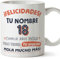 MUGFFINS Tazas Personalizadas Cumpleaños - En Español - Mola Mucho Más - 11 oz / 330 ml - Regalo personalizable original y divertido
