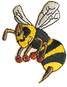 Aufnäher Biene Rot Pollen Flicken Patch Imker Kleidung Loch