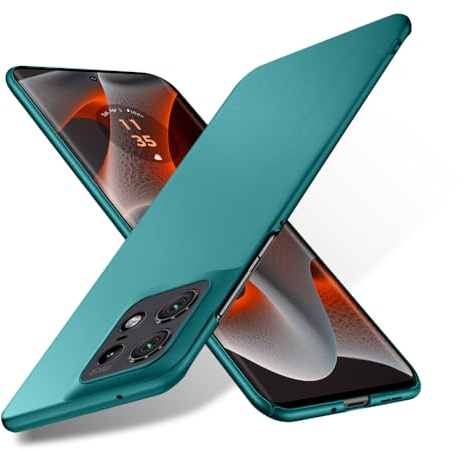 Bastmei Cover per Motorola Moto Edge 50 PRO, Ultraleggero Ultrasottile Antiscivolo AntiGraffio della Telecamera, PC Rigido Liscio Cover per Motorola edge50 PRO 6.7 Inches (Verde)