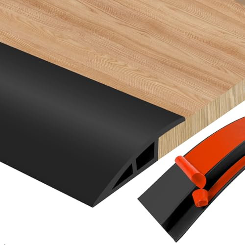 Übergangsprofil Doppelseitig Selbstklebend Türschwellen Leiste, PVC Übergangsleiste Boden zum Verbinden von Bodenfugen und Teppichschwellenübergang, Bodenfliesen