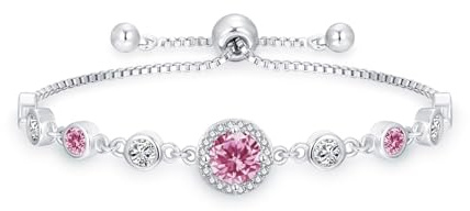 Loutade Armband Damen Silber Infinity Armband mit Cubic Zirkonia | 12-25cm Verstellbar Armkette, Unendlichkeit Armkette Geschenke für Frauen Freundin, Geschenk für Weihnachten Muttertag