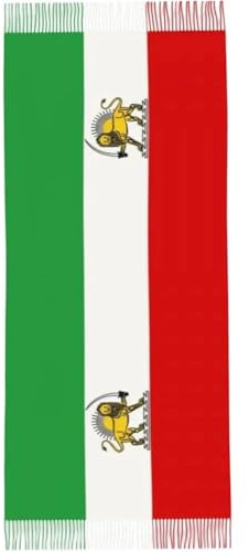 Keuyeo Warmer Winterschal Iranischer Flagge, Großer, Langer, Wendbarer Schal Für Damen