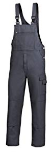 BP Workwear Basic 1482-060-10 Latzhose - Stoffhosenträger mit Gummieinsatz - Taschen für Knieschoner - Reine Baumwolle - Stämmige Passform - Größe: 44 - Farbe: dunkelblau