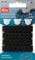 Elastico con asole+3 bottoni, Gold Zack, 12mm, 3 m, nero