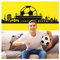 Wandora Wandtattoo Dortmund Skyline I schwarz (BxH) 165 x 47 cm I Fußball Fan Stadt Verein Flur Wohnzimmer Sticker Aufkleber Wandaufkleber Wandsticker G083