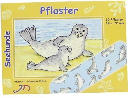 KINDERPFLASTER Seehunde Briefchen 10 St