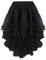 Martya Damen Steampunk Gothic Mehrfarbig Lagig Chiffon schwarz Spitze Rock S-6XL