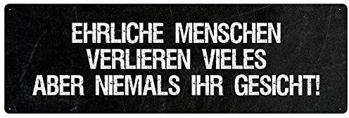 EHRLICHE Menschen Zitat Spruch Schild Geschenk Freund Freundin