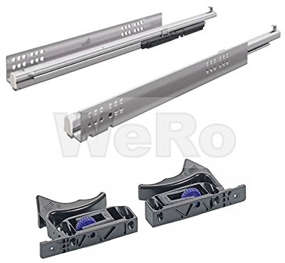 Hettich Vollauszug Quadro V6 Push to open für Holzschubkästen NL300 mm