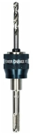 Bosch Professional 1x Power Change Plus Adapter (Aufnahme SDS Plus, inkl. HSS-G Bohrer 7,15 x 85 mm, Zubehör Lochsäge)