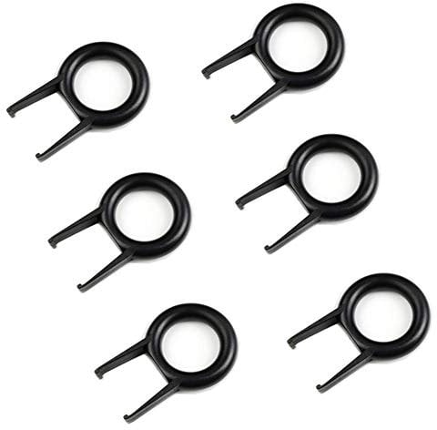 6 Pieces Mechanical Keyboard Keycap Puller Key Puller Key Cap Remover Keyboard Fixing Tool for Mechanical Keyboard, Black