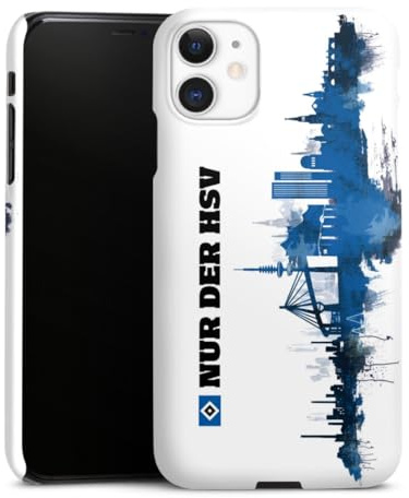 Premium Case kompatibel mit Apple iPhone 11 Smartphone Handyhülle Schutzhülle matt HSV Offizielles Lizenzprodukt Bundesliga