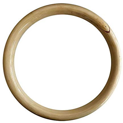 G-LIKE Wing Chun Rattan Ring - Traditionelle Chinesische Kampfkunst Wing Tsun Kung Fu Tai Chi Trainingsring Natürliches Holz Krafttraining Fitness für Hände – Innendurchmesser 21,5cm (Naturfarbe)