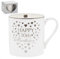 The Leonardo Collection LP34047 Ceramic 30th Birthday Mug | Gold Hearts | 1 Piece-8x8x9 cm Accessory, White