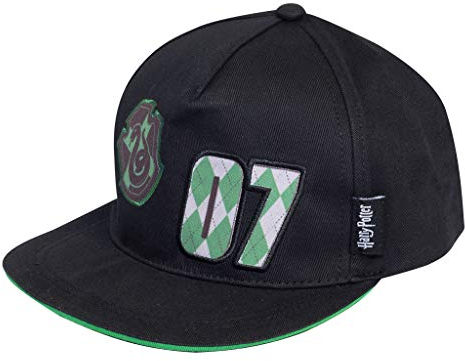Harry Potter Slytherin 07 Schnappkappe, Kinder, One Size, Schwarz, Offizielle Handelsware