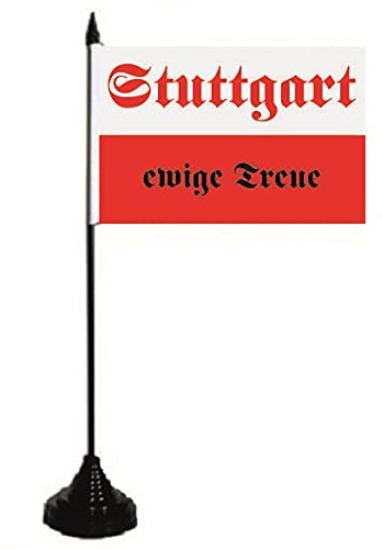 U24 Tischflagge Stuttgart ewige Treue Fahne Flagge Tischfahne 10 x 15 cm