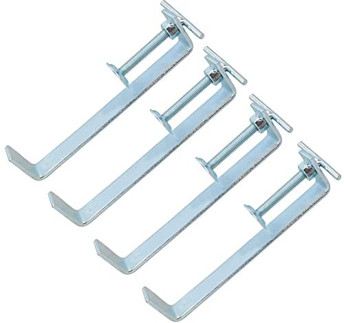 200mm Bricklaying Profile Clamp Holder Fastener Carpentry Internal Wall Clamps 4pk