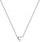 RWQIAN Silber Herz Buchstabe Kette Damen- Edelstahl Initialen Kette Alphabet J Buchstabe Kettenanhänger Halskette Geschenk 16+2
