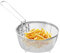 Gusengo Panier À Frire, Panier Rond pour Friteuse, Panier À Frites en Acier Inoxydable, Panier À Friteuse Ronde avec Poignée, pour Poulet Frit, Rondelles D'Oignon, Crevettes
