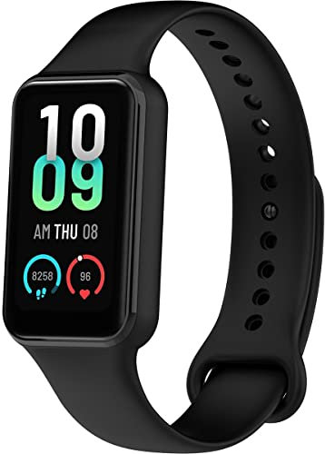 BBZ Correa Deportiva de Silicona Blanda Resistente al Agua Compatible con Amazfit Band 7 Correa