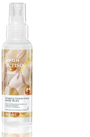 Avon Senses Body Mist (Simply Luxurious White Peach & Vanilla Orchid), 100 ml (Pack of 1)