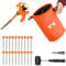 Trail 20 x Screw Tent Pegs for Hard Stony Ground and Gravel Pitches with Mallet, Magnetic Bolt Head Adaptor and Bag with Carabiner Clip (Peg Size: 22cm x 7.5mm)
