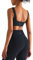 Sport Leggings Damen High Waist mit Buachkontrolle, Lycra® Spandex bietet Figure Shaping Stretch Atmungsaktiv, Yogahosen mit Tasche, Blickdicht Fitness Bekleidung Set für Workout-Schwarz-S