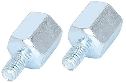 A ABSOPRO Motocicleta Adaptador 8mm a 6mm RH Retrovisor Espejos Adaptador (Juego de 2)