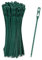 Relaxdays Pflanzenbinder, 200er Set, 14 cm, verstellbare Pflanzenhalter, wiederverwendbar, Befestigung Pflanzen, grün