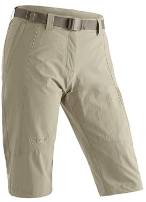 Maier Sports Lawa, Kurze Damen Wanderhose, Wasserabweisende Bermuda | Für Trekking und Hiking, mSTRETCH pro 4 für mehr Komfort, Dryprotec für schnelles Trocknen, Perfekt für den Sommer