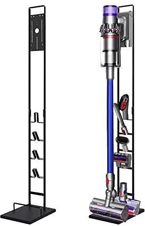 Luchs Soporte para aspiradora Dyson Rowenta Philips Xiaomi - Organizador para Dyson V6, V7, V8, V10, V11, DC30, DC31, DC34, DC35, soporte de soporte para marco - Robo (universal negro)