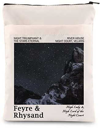 Acotar Leserbuchhülle, Geschenk für Geliebte, Buchwurm, Geschenk, SJM, Literatur, Buchhülle (Night BM)