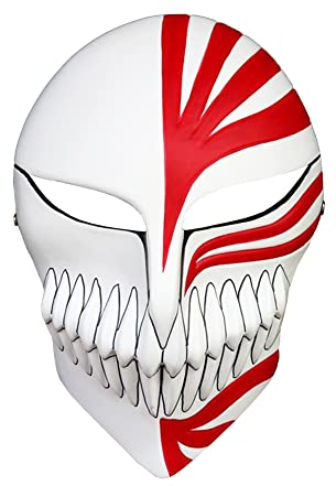 Jilijia Kurosaki Ichigo Harz Maske Anime Cosplay Maske Scary Ostern Maske Dekoration Prop für Halloween Thema Party Unisex für Männer und Frauen