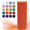 Uiopa Tulle Orange, 15cm x 22,8m Rouleau de Tulle Pailleté en Polyester Maille Tissu pour Tutu Jupe, Deco Mariage/Fête, Deco Chaise Mariage, Noeud Cadeau, Artisanat DIY