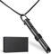 ECtury Breathlace Necklace for Anxiety Rescue Remedy - Gadgets for Men & Women, Secret Santa Gifts for Her (Black)
