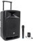 Système de Sonorisation Portable Noir 600W avec Bluetooth, BoomTone DJ TRAVELSOUND12-VHF. Lecteur USB, SD et Micro main et serre-tête VHF inclus. Idéal pour DJ, Karaoké, Spectacles de rue et Fête